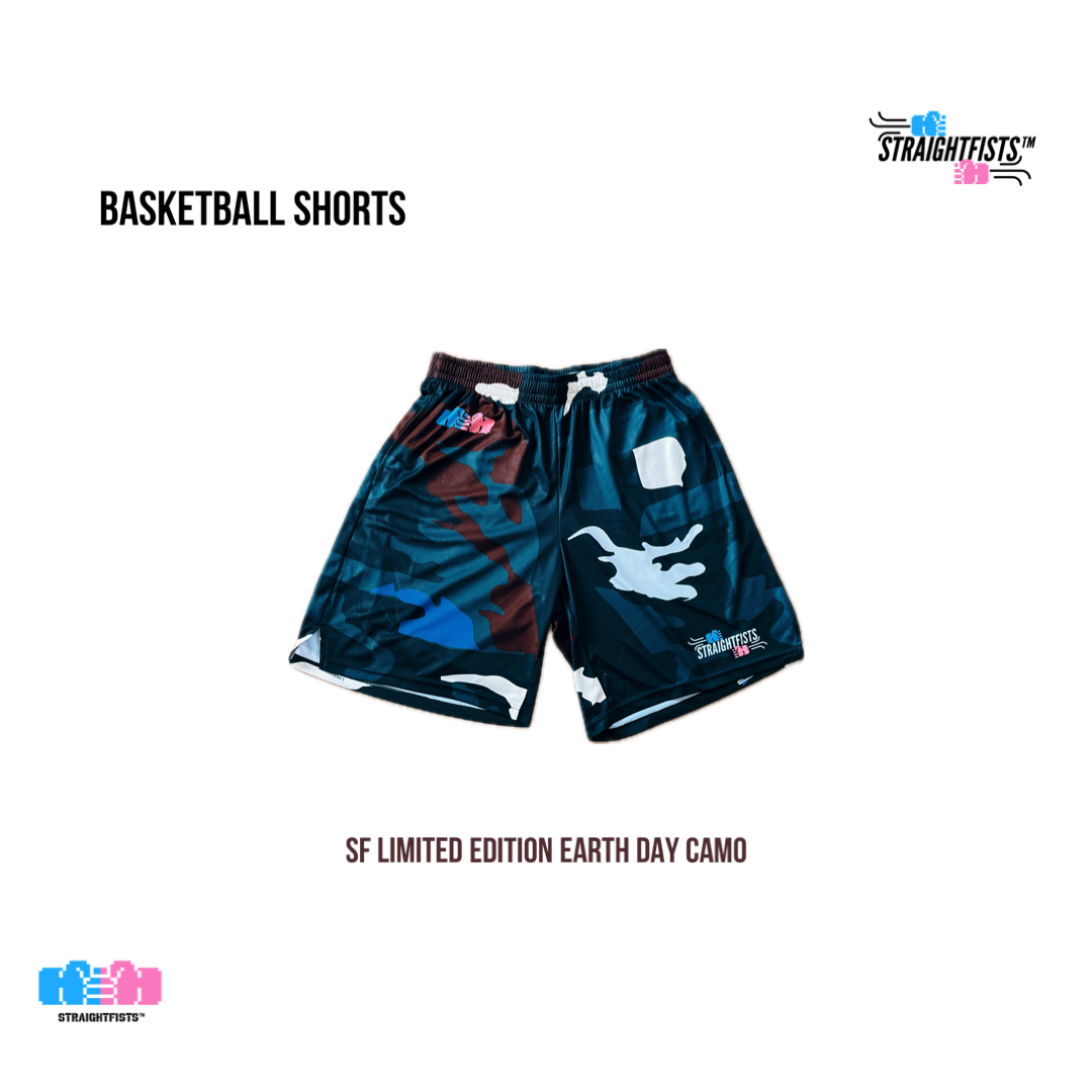 SF Limited Edition Earth Day Camo Basketball Shorts