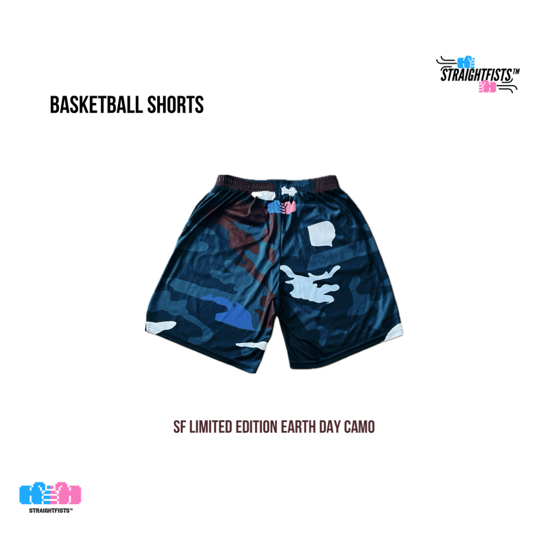 SF Limited Edition Earth Day Camo Basketball Shorts